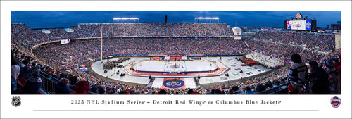 2025 NHL Stadium Series Detroit Red Wings vs Columbus Blue Jackets Panoramic Picture