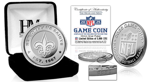 New Orleans Saints NFL 2025 Coin Toss Silver Coin