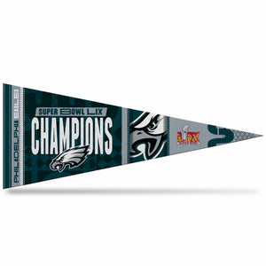 Philadelphia Eagles Super Bowl LIX Champions Pennant - 12"x30"  