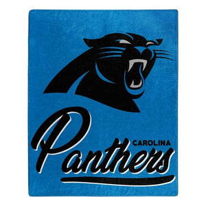 Carolina Panthers Plush Throw Blanket -  50"x60"