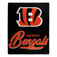 Cincinnati Bengals Plush Throw Blanket -  50"x60"