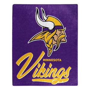 Minnesota Vikings Plush Throw Blanket -  50"x60"