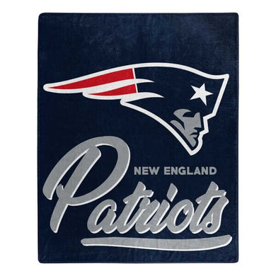 New England Patriots Plush Throw Blanket -  50