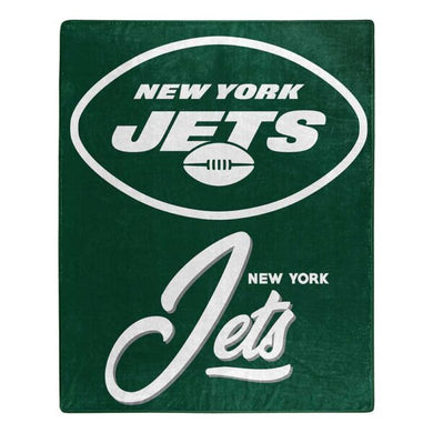 New York Jets Plush Throw Blanket -  50