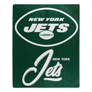 New York Jets Plush Throw Blanket -  50"x60"