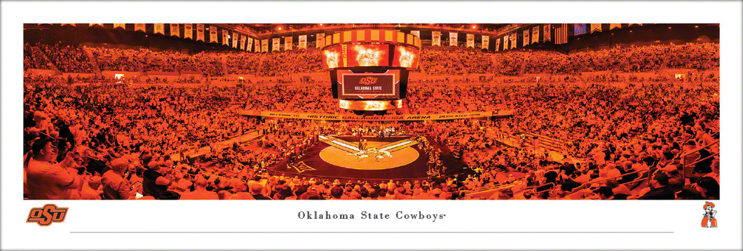 Oklahoma State Cowboys Wrestling Gallagher IBA Arena Panoramic Picture