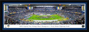 Notre Dame Fighting Irish 2025 Orange Bowl Champions Panoramic Picture