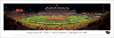 Oregon State Beavers Reser Stadium Storm The Field Panoramic PIcture