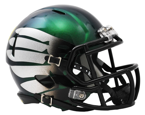 Oregon Ducks Titanium Thunder Alternate Riddell Speed Mini Helmet