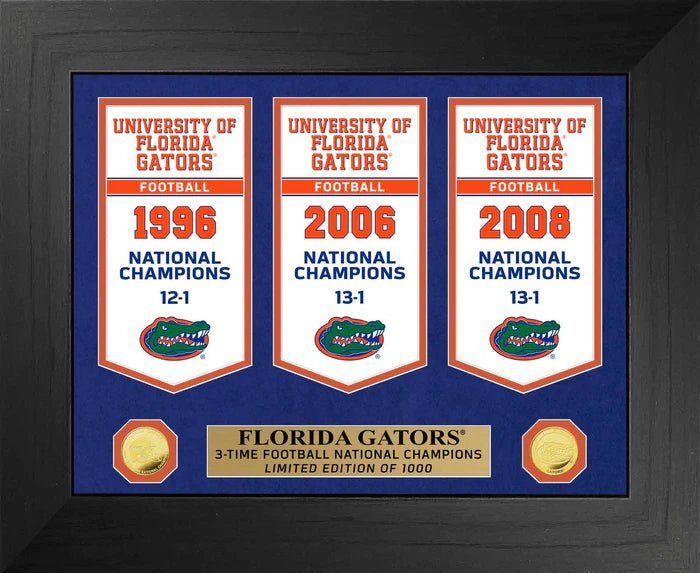 Florida Gators National Champions Deluxe Banner Collection