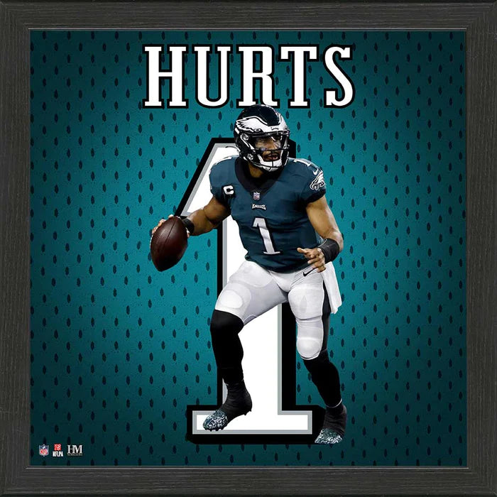 Jalen Hurts Philadelphia Eagles Impact Player Jersey Frame