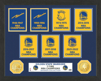 Golden State Warriors 7-Time NBA Champions Banner Collection