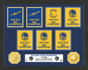 Golden State Warriors 7-Time NBA Champions Banner Collection