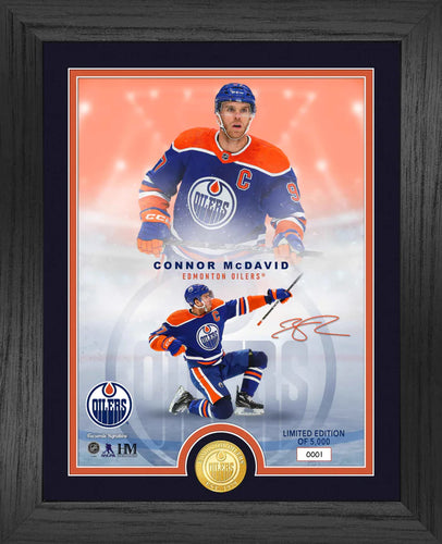 Edmonton Oilers Connor McDavid Legends Bronze Coin Photo Mint