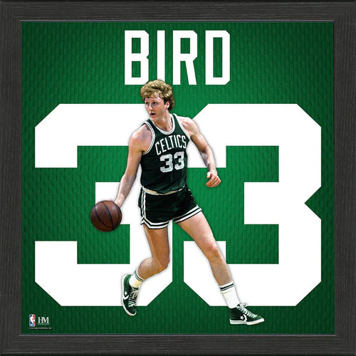 Larry Bird Boston Celtics Impact Jersey Frame