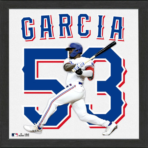 Adolis Garcia Texas Rangers Impact Jersey Frame