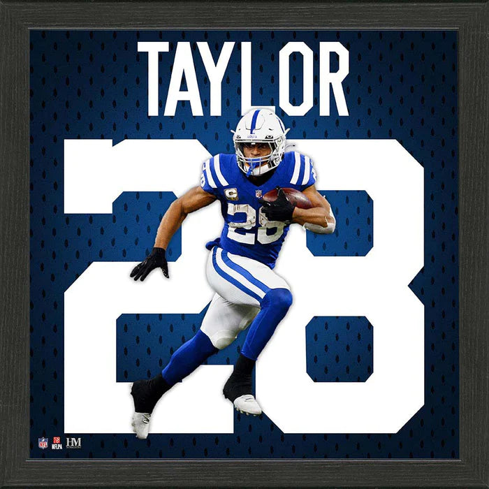 Jonathan Taylor Indianapolis Colts Impact Jersey Frame