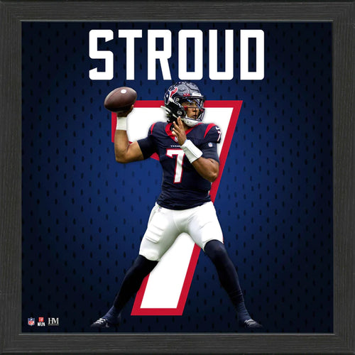 C.J. Stroud Houston Texas Impact Jersey Frame