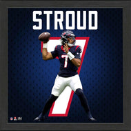 C.J. Stroud Houston Texas Impact Jersey Frame