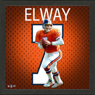 John Elway Denver Broncos Impact Jersey Frame