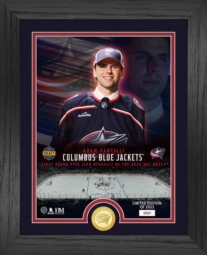 Adam Fantilli Columbus Blue Jackets 2023 NHL Draft Bronze Coin Photo Mint