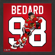 Conner Bedard Chicago Blackhawks Impact Jersey Frame