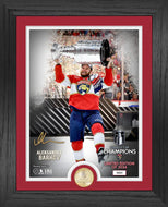 Florida Panthers Captain Aleksander Barkov Raising the Stanley Cup Bronze Coin Photo Mint