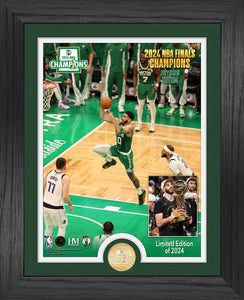Jayson Tatum Boston Celtics 2024 NBA Championship Trophy Raising Photo Min