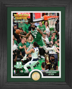 Jaylen Brown Boston Celtics 2024 NBA Finals MVP Bronze Coin Photo Mint