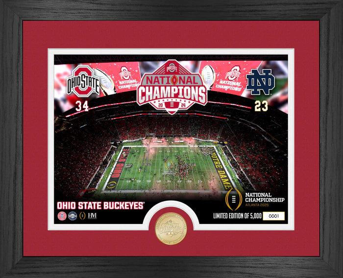 Ohio State Buckeyes 2024 CFP National Champions Celebration Bronze Coin Photo Mint