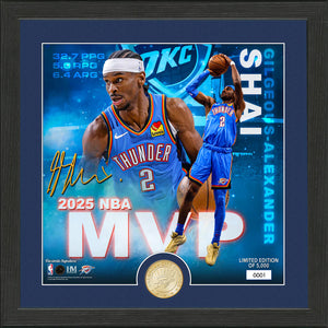 Shai Gilgeous-Alexander Oklahoma City Thunder 2025 NBA MVP Bronze Coin Photo Mint
