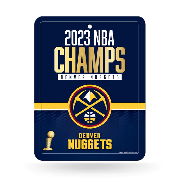 Denver Nuggets 2023 NBA Champions Metal Parking Sign – Sports Fanz