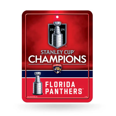 Florida Panthers 2024 Stanley Cup Champions Metal Parking Sign (Copy)