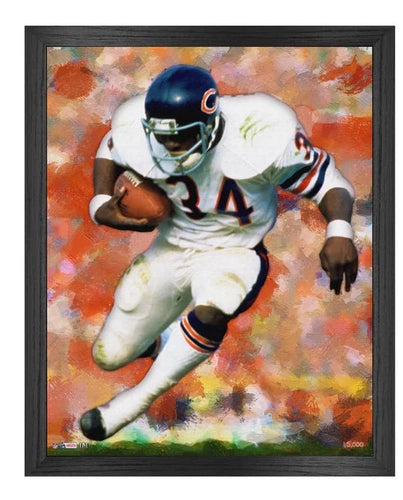 Walter Payton Chicago Bears Framed Canvas