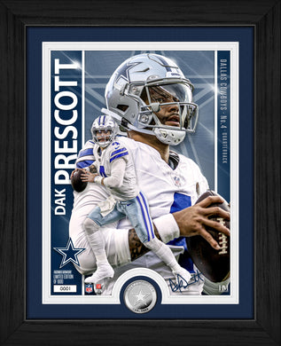 Dak Prescott Dallas Cowboys Artist Proof Silver Coin Photo Mint