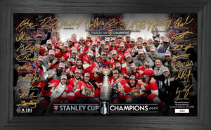 Florida Panthers 2024 Stanley Cup Champions Tradition Signature Frame