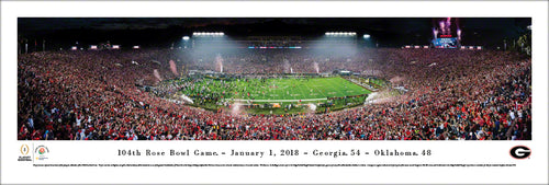 Georgia Bulldogs 2018 Rose Bowl Champions Panoramic Picture