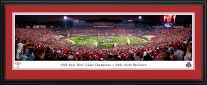 Ohio State Buckeyes 2022 Rose Bowl Champions Panoramic Picture