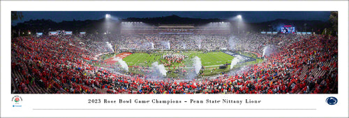 Penn State Nittany Lions 2023 Rose Bowl Champions Panoramic Picture