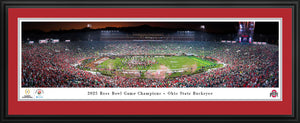 Ohio State Buckeyes 2025 Rose Bowl Champions Panoramic Picture