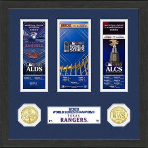 Texas Rangers 2023 Road to the World Series Championship Commemorative Tickets Bronze Coin Photo Mint