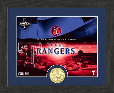Texas Rangers 2023 World Series Champions Locals Bronze Coin Photo Mint
