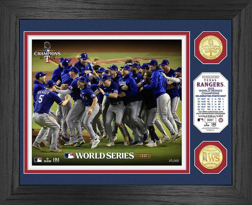 Texas Rangers 2023 World Series Champions Celebration Bronze Coin Photo Mint
