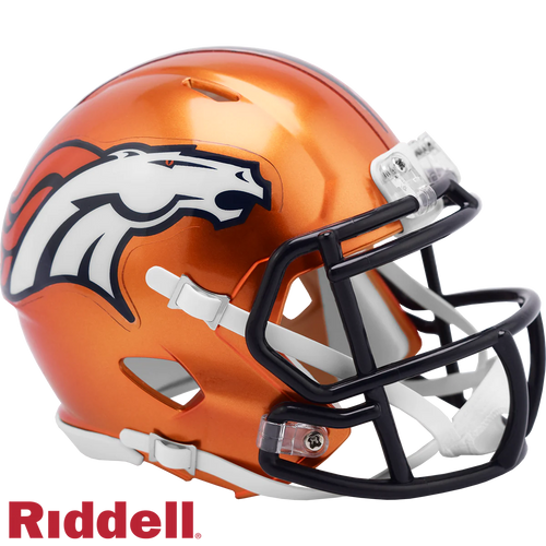Denver Broncos Flash Riddell Speed Mini Helmet