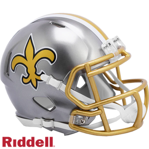 New Orleans Saints Flash Riddell Speed Mini Helmet