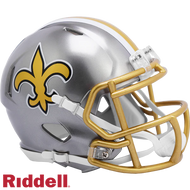 New Orleans Saints Flash Riddell Speed Mini Helmet