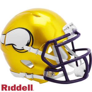 Minnesota Vikings Flash Limited Edition Riddell Speed Mini Helmet