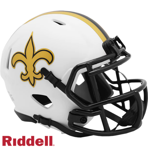 New Orleans Saints Lunar Eclipse Riddell Speed Mini Helmet