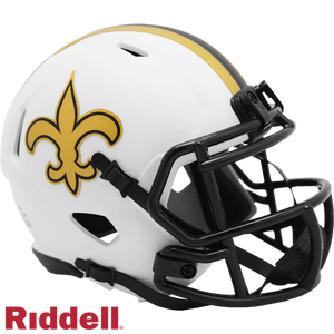 New Orleans Saints Lunar Eclipse Riddell Speed Mini Helmet