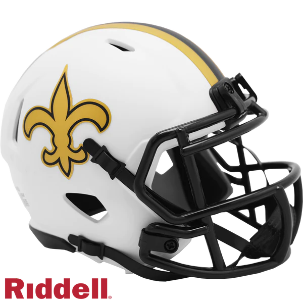 New Orleans Saints Lunar Eclipse Riddell Speed Mini Helmet